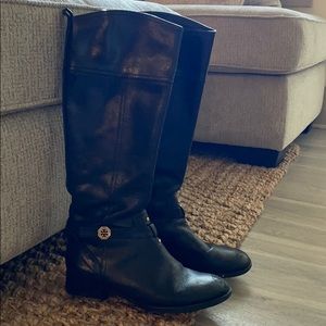 Tory Burch black tall boots size 8